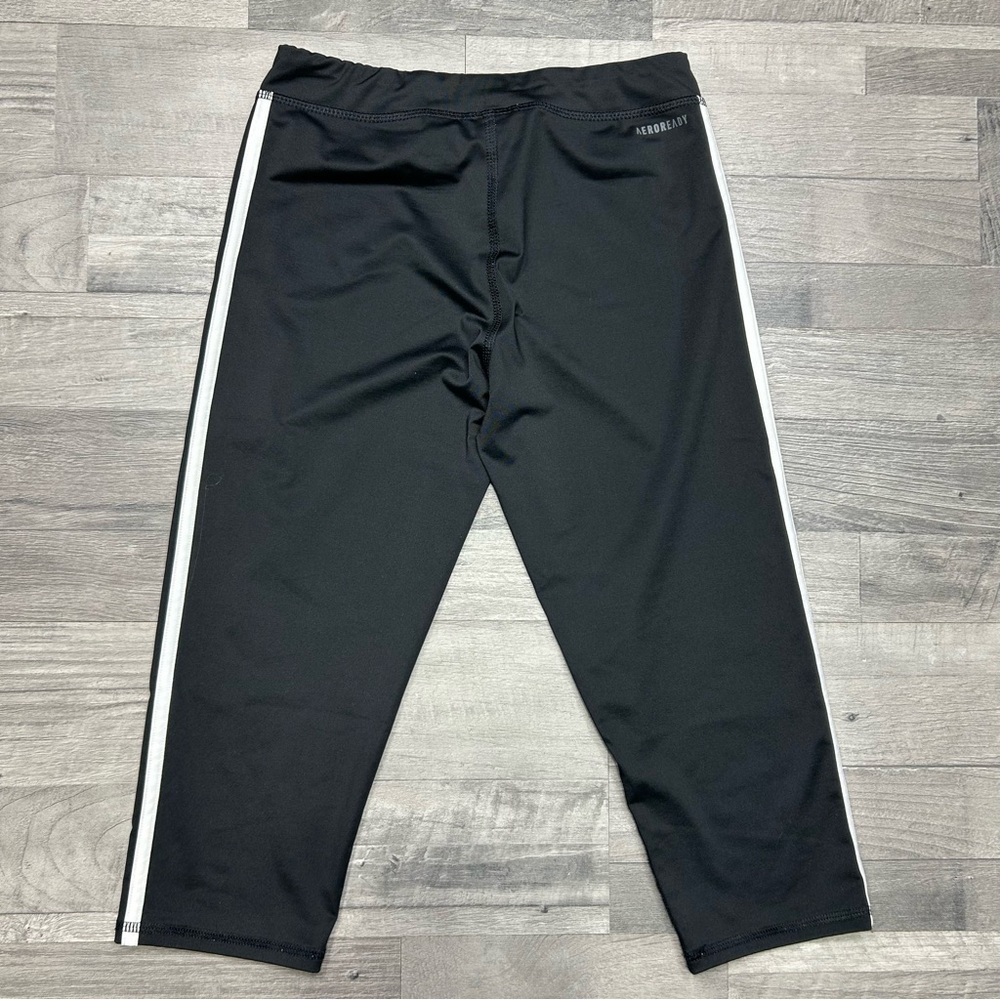Adidas Girls Black Capri Pants L - Picture 5 of 5